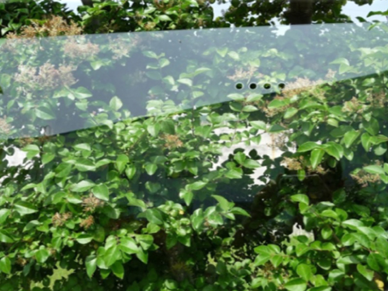  背板鉆孔鋼化玻璃